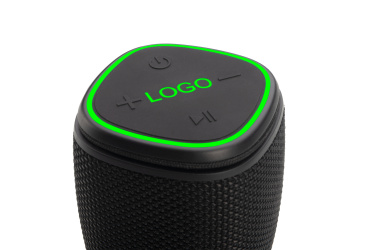 Logotrade promotional merchandise image of: Bluetooth speaker HERMON Schwarzwolf